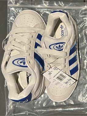 SALE adidas Campus 00 BETA White Sneakers with Blue Stripes👟